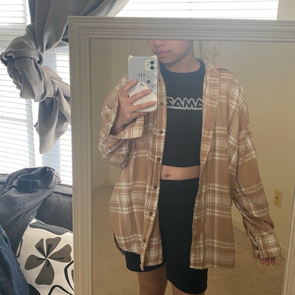 GAP Plaid Shacket - Picture 1 of 4